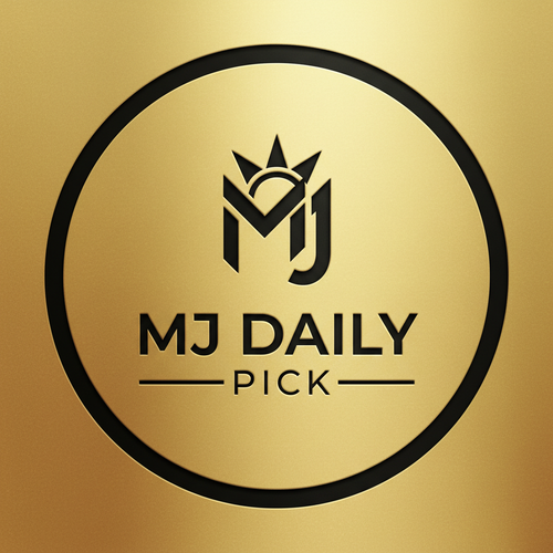Logo MJ Daily Pick - czarne i złote